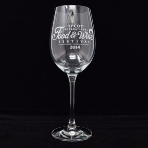 2014 Epcot International Food and Wine Festival Glass Crystal Stemmed Disney Bar